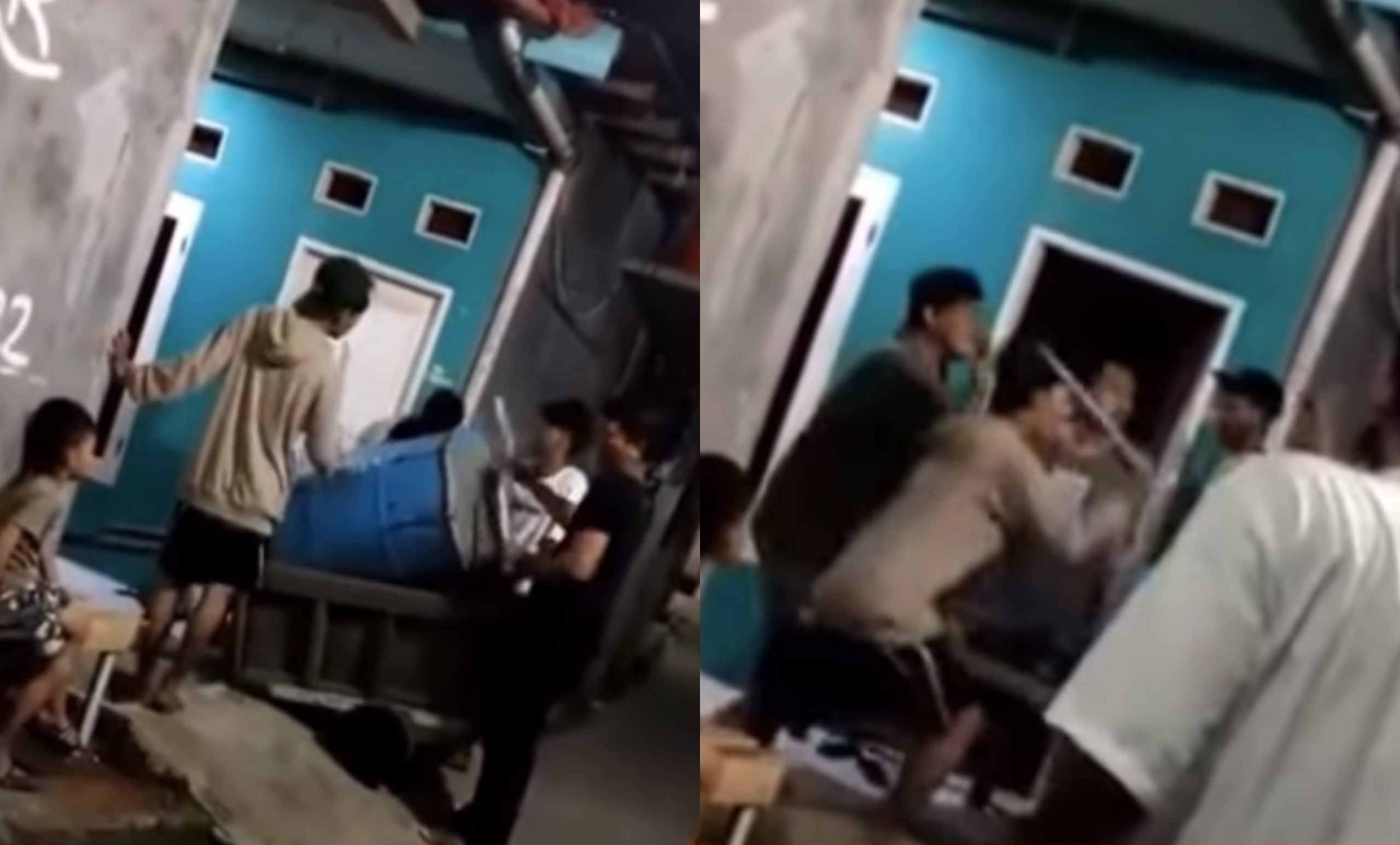 [VIDEO] Remaja Tolong Kejut Orang Kampung Sahur Tergamam Kena Simbah Air