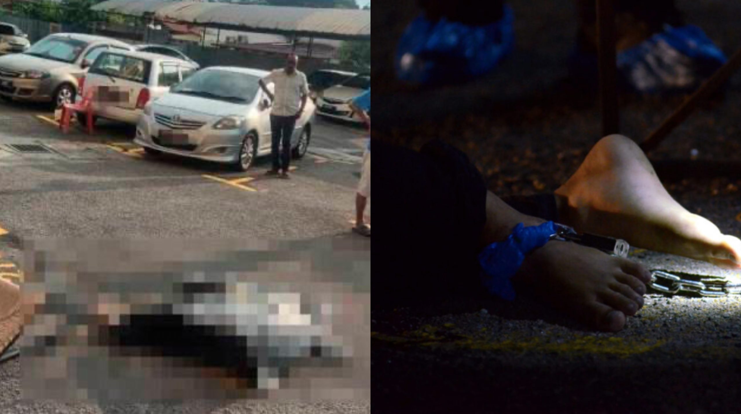Mayat Lelaki Diikat Rantai Besi Pada Kerusi Ditemukan Di Kawasan Parkir Apartment