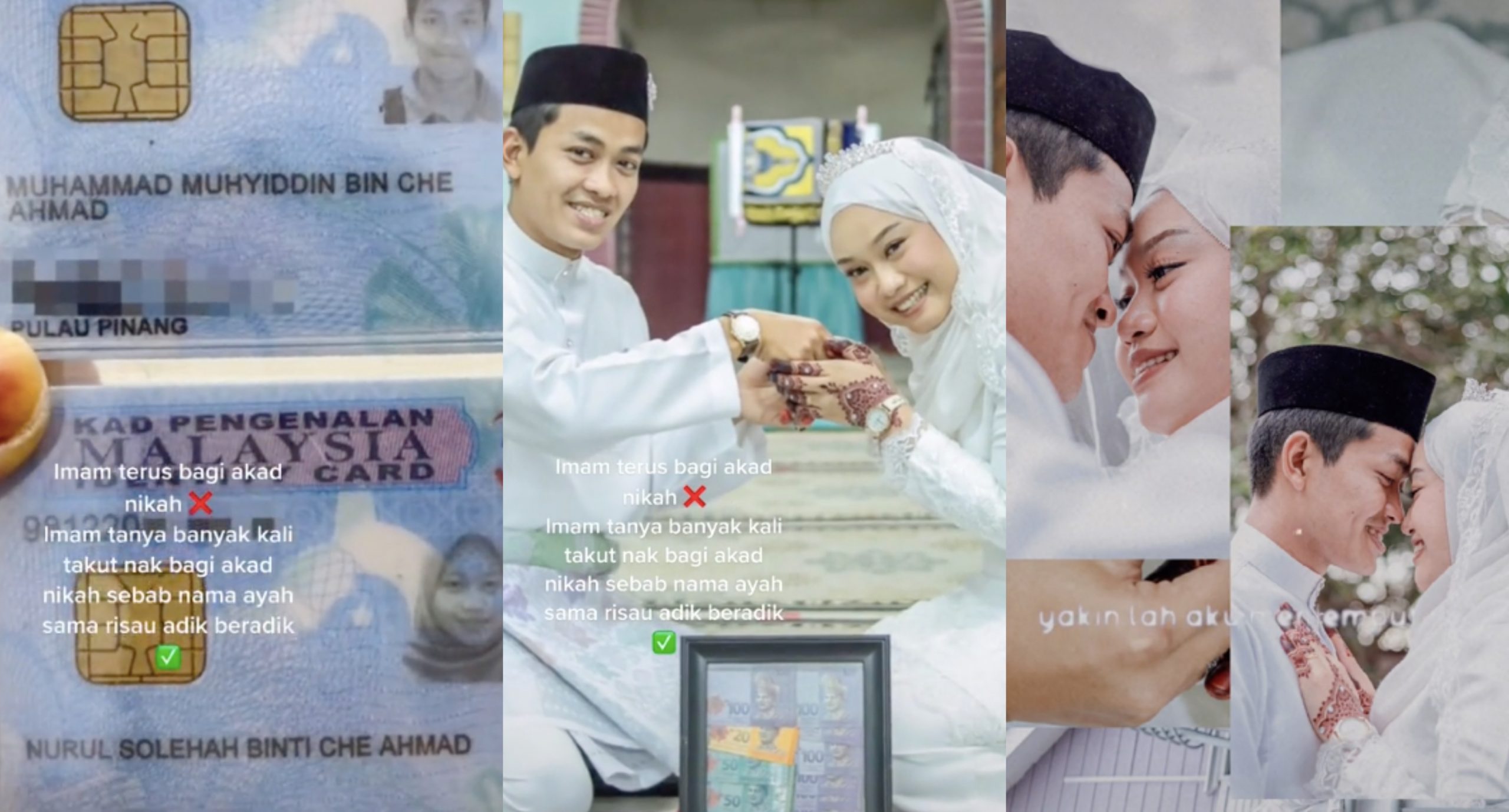 Nama Ayah Sama, Imam ‘Takut’ Nak Bagi Pengantin Nikah – ‘Tanya Banyak Kali Sebab Risau Adik-Beradik’
