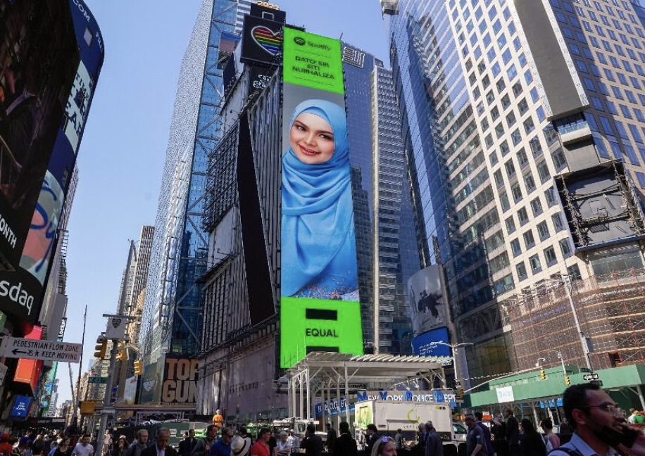 Siti Nurhaliza Hiasi Papan Iklan Digital Gergasi Di New York Times Square 3