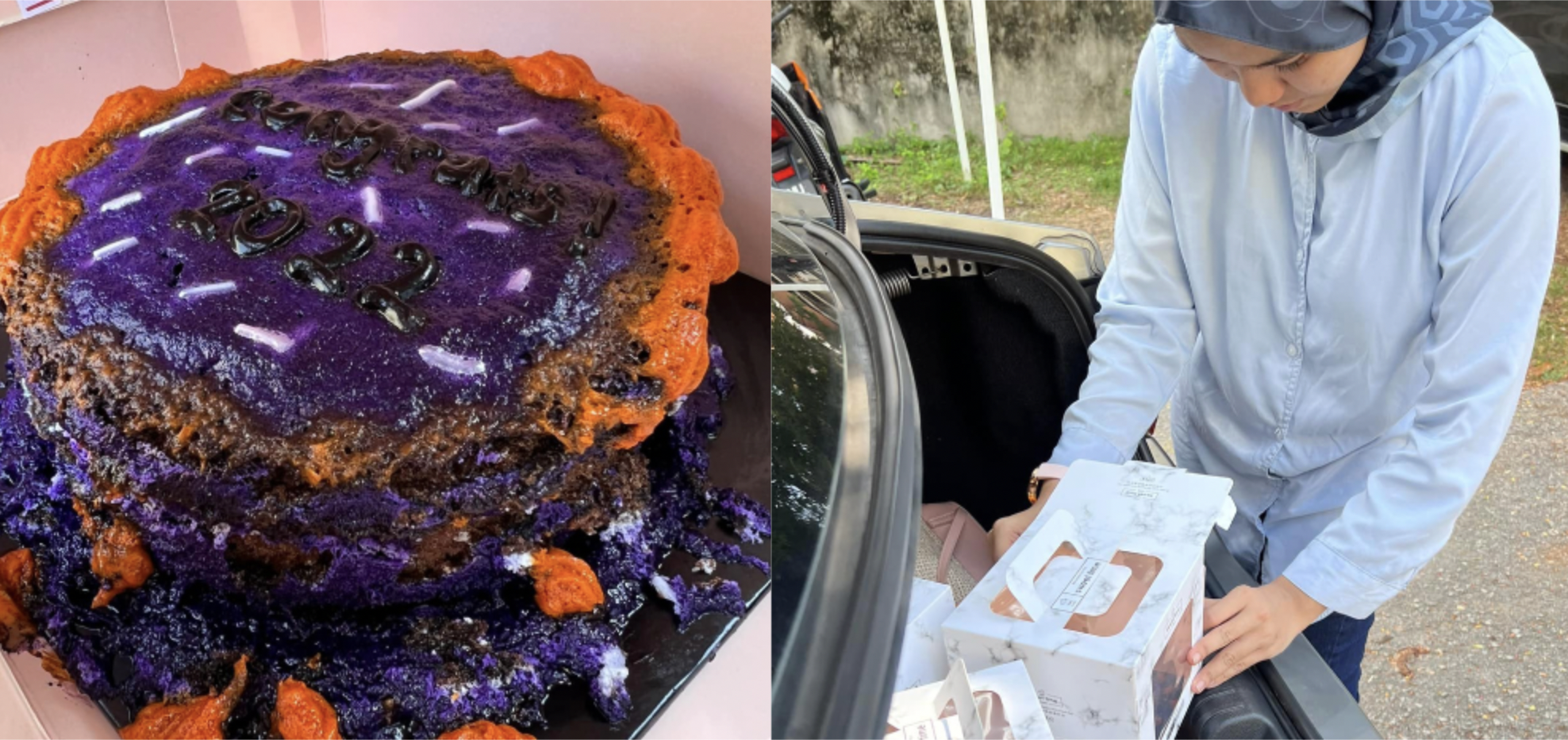 Terkandas 4 Jam Akibat Kemalangan, 20 Biji Kek Untuk Majlis Konvo Rosak