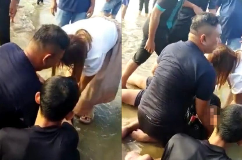 Abang Bomba Tengah ‘Picnic’ Tepi Pantai Selamatkan Mangsa Lemas
