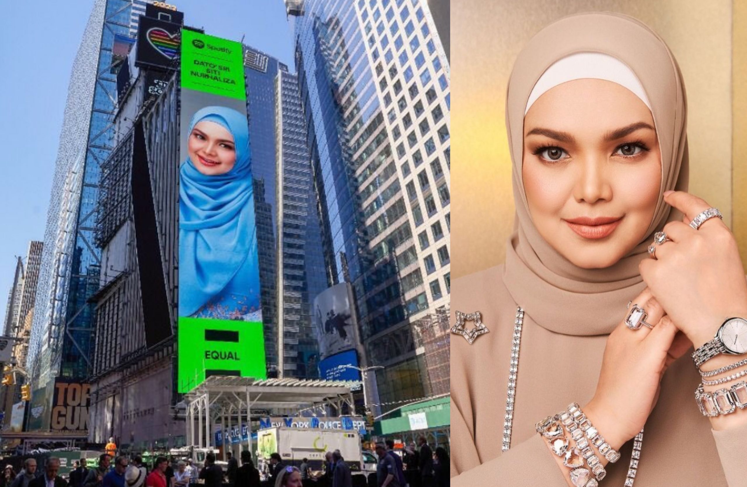 Siti Nurhaliza Hiasi Papan Iklan Digital Gergasi Di New York Times Square