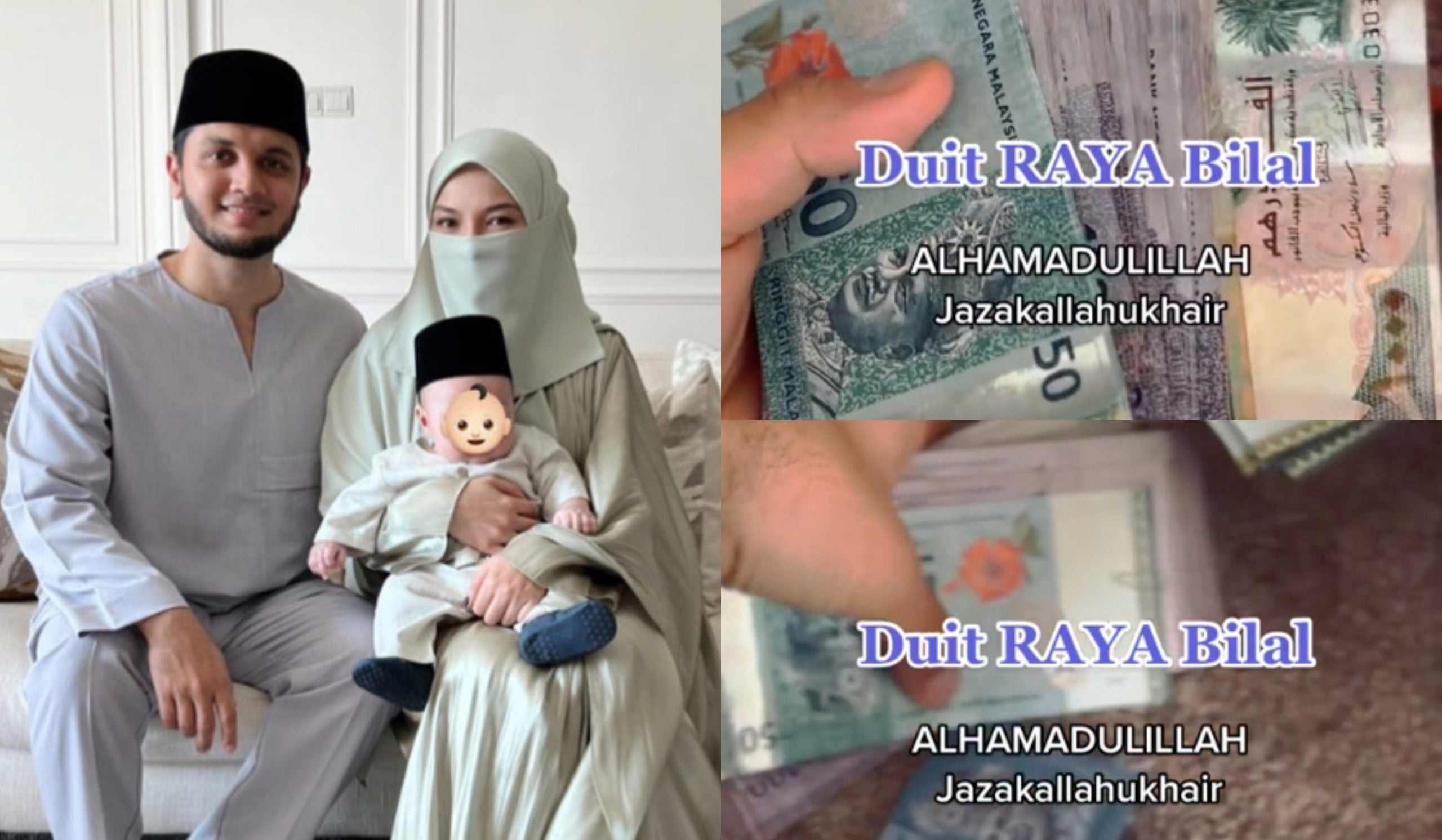 Anak Neelofa Dapat Duit Raya RM14 Ribu
