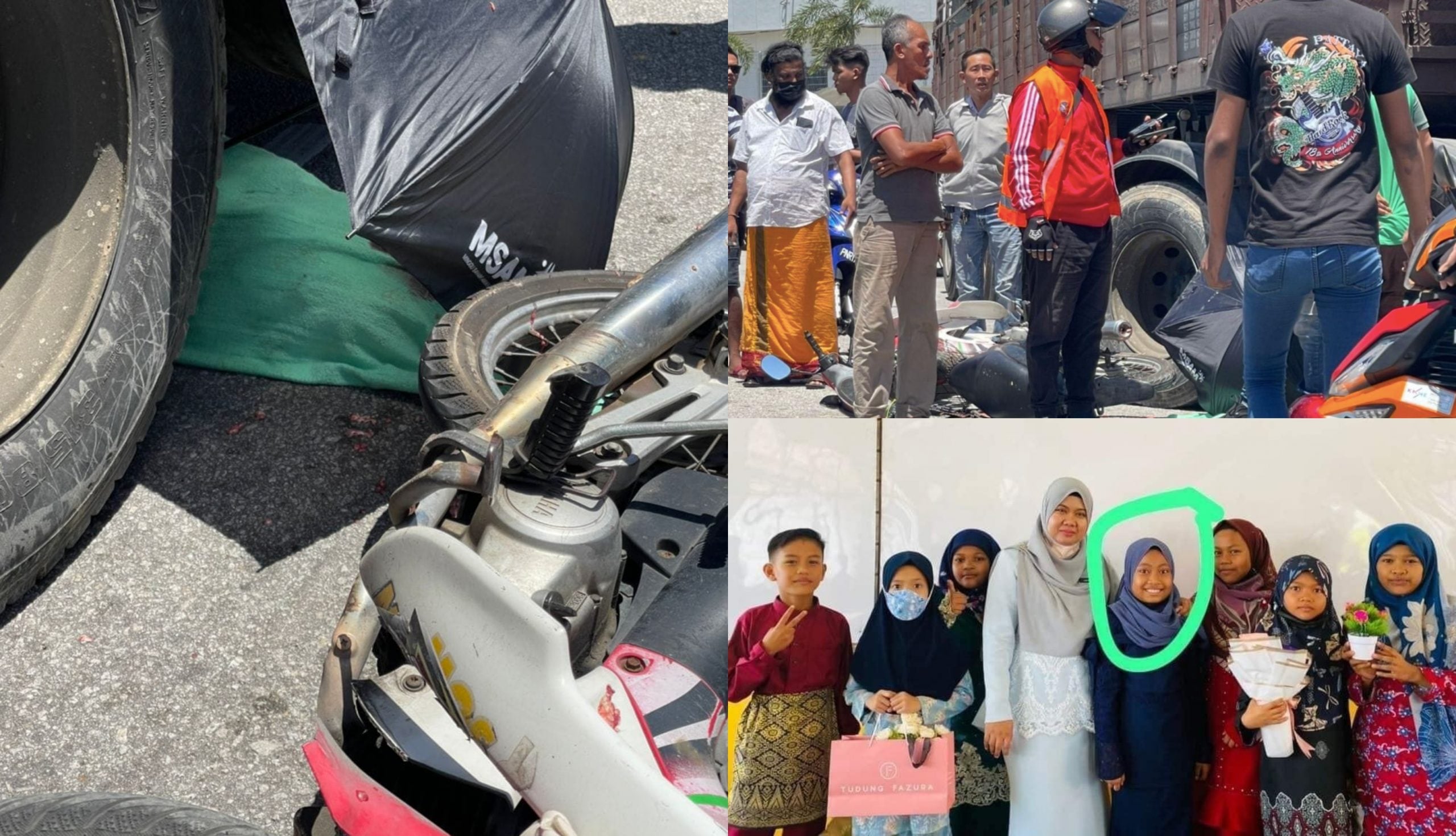 Sempat Rai Sambutan Hari Raya Aidilfitri Di Sekolah, Murid Darjah 4 Maut Digilis Lori