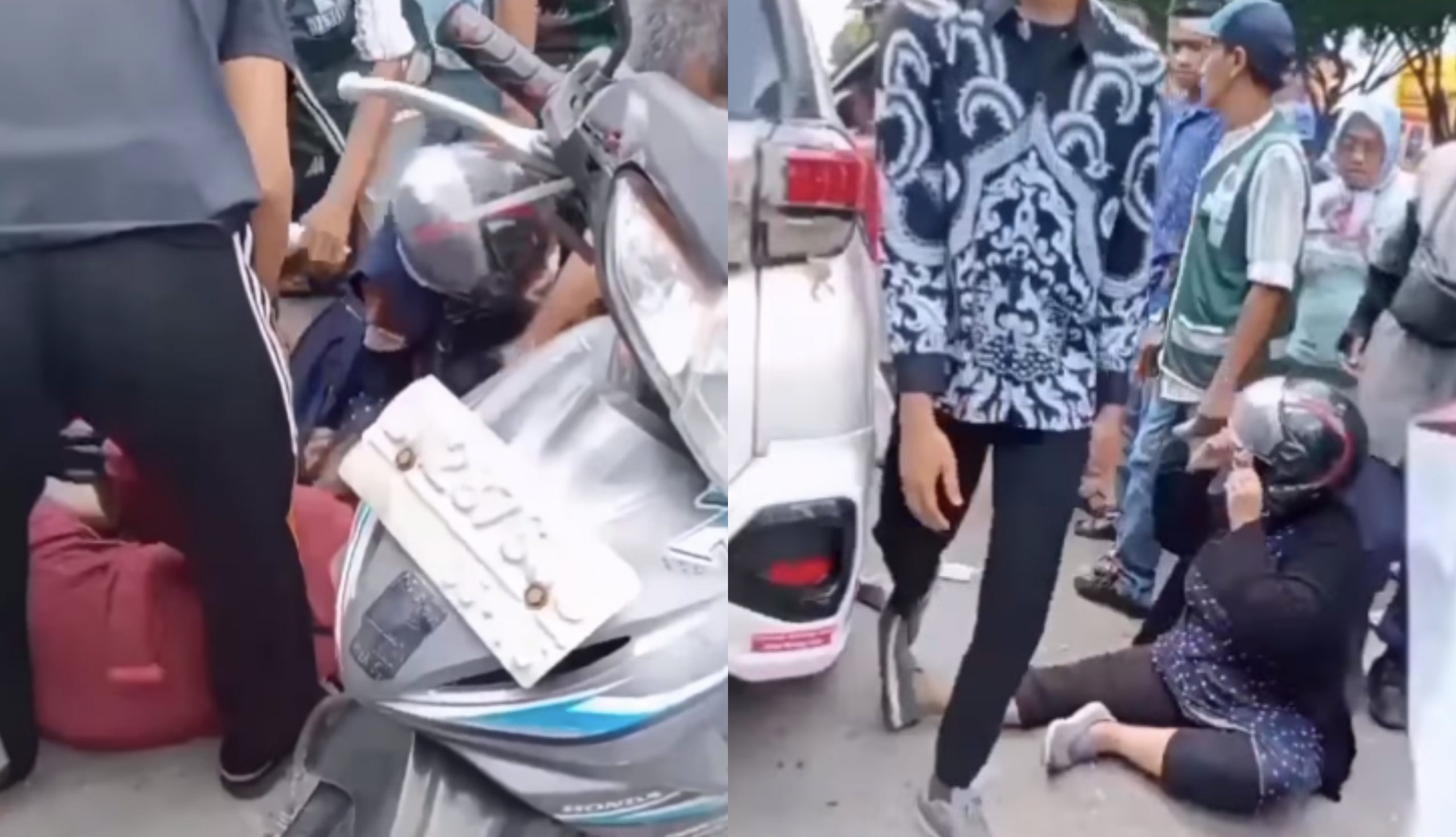 [VIDEO] Suami Kantoi Ada Perempuan ‘Muda’, Isteri Nekad Serang Skandal Depan Orang Ramai