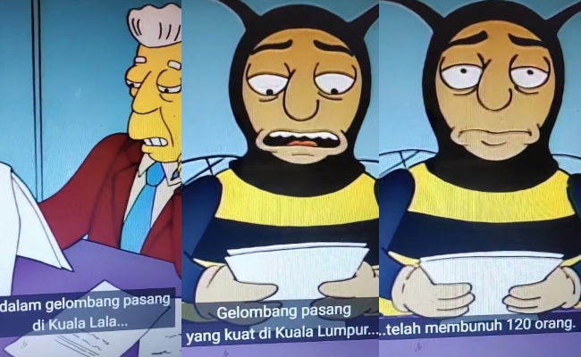 The Simpsons Ramal Air Pasang Besar Di Kuala Lumpur, 120 Orang Hilang Nyawa