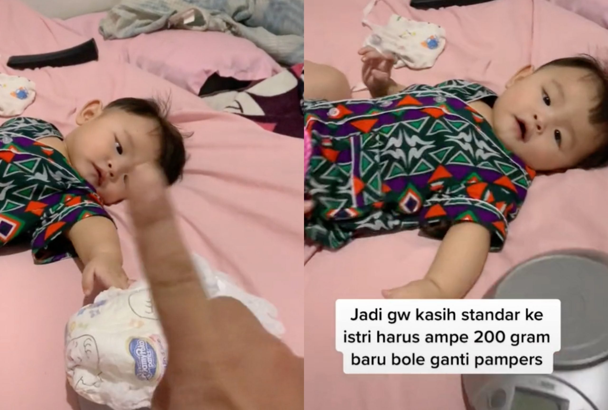 Nak Ajar Isteri Berjimat, Suami Tetapkan Lampin Anak Hanya Boleh Tukar Lepas Berat 200g