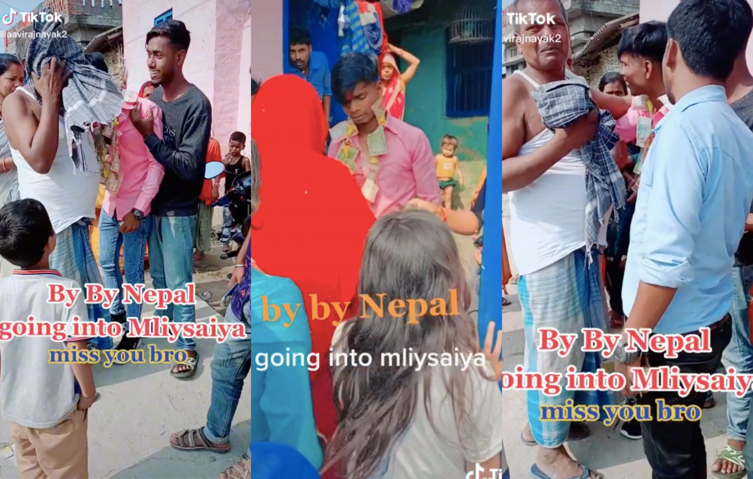 Warga Nepal Menangis Berpisah Dengan Keluarga, Warga Malaysia Beri Kata-Kata Semangat
