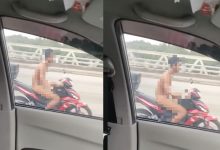 Lelaki Selamba Bogel Tunggang Motosikal Atas ‘Highway’