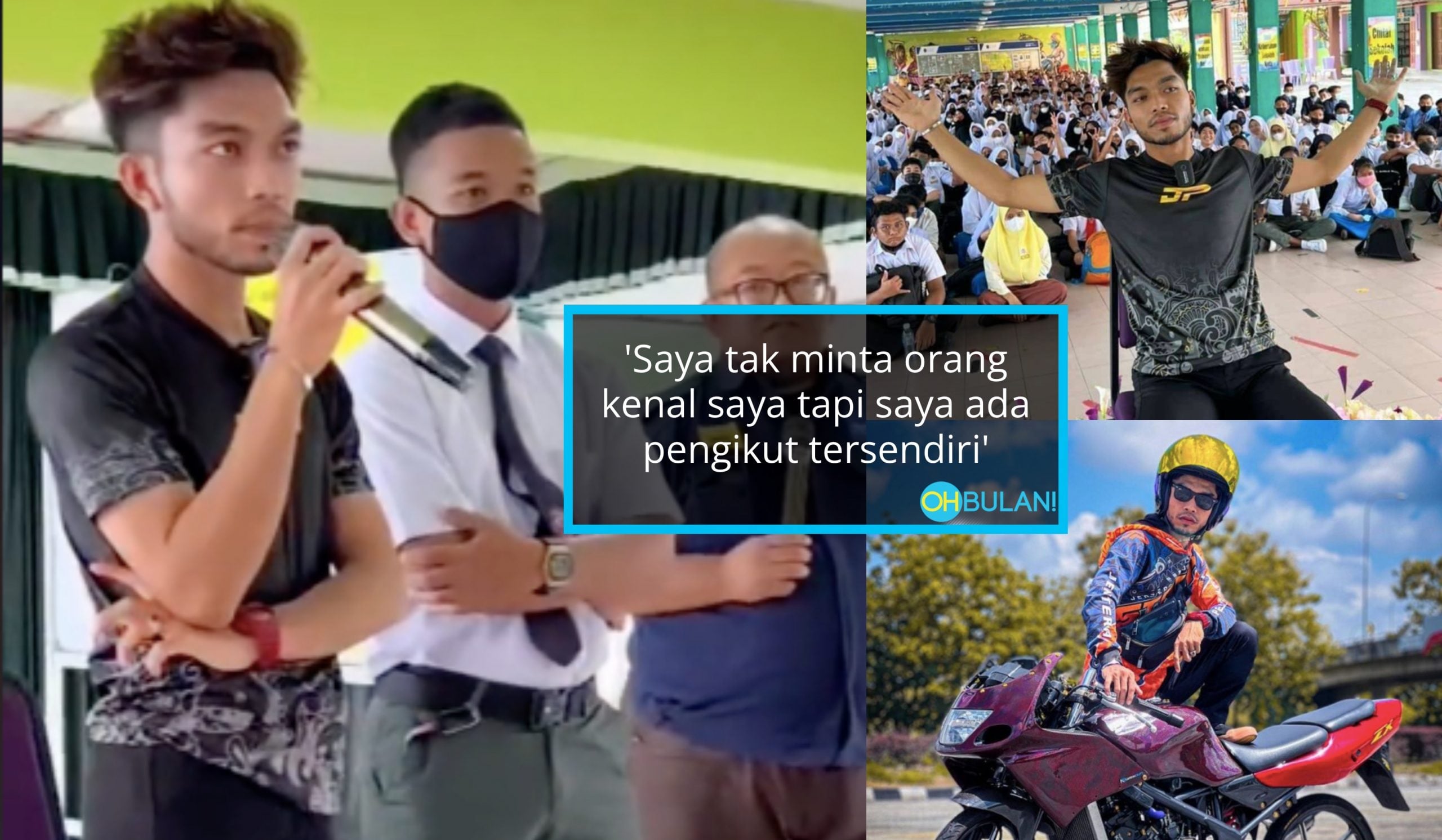 Dijemput Bagi ‘Motivasi’, Haqiem Stopa Nafi Ajar Budak Sekolah ‘Main’ Motor, Tapi Kongsi Kisah Bangkit Dari Kegagalan