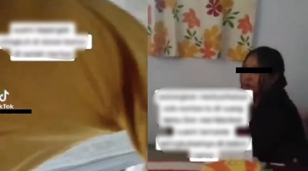 Isteri Menangis ‘Tangkap’ Suami Curang, Berdua-Duaan Dengan Skandal Dalam Bilik Tidur Rumah Mentua