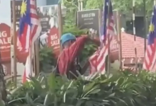 Polis Cari Lelaki Gunting Bendera Malaysia Tepi Jalan, Netizen Cakap ‘Nampak Macam Tak Sihat’