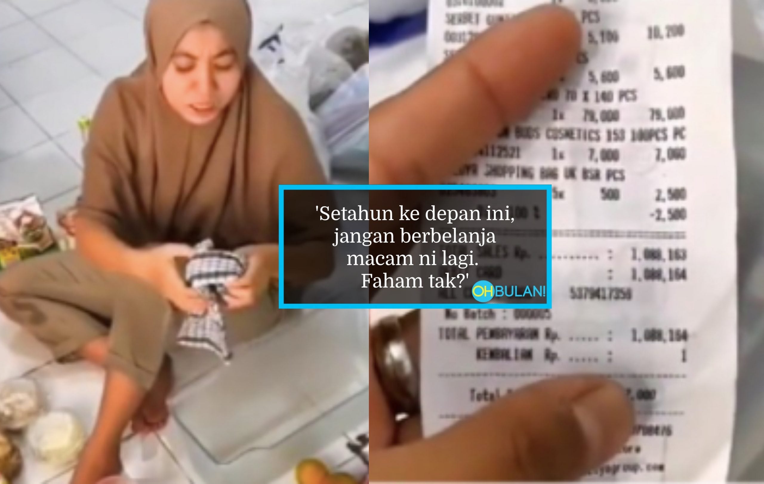 [VIDEO] Habis RM300 Beli Barang Dapur, Suami Tengking & Maki Kata Isteri Boros