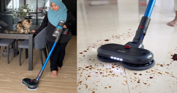 Pembersih Vakum dan Mop Tanpa Wayar Corvan K18 Curi Tumpuan Ramai
