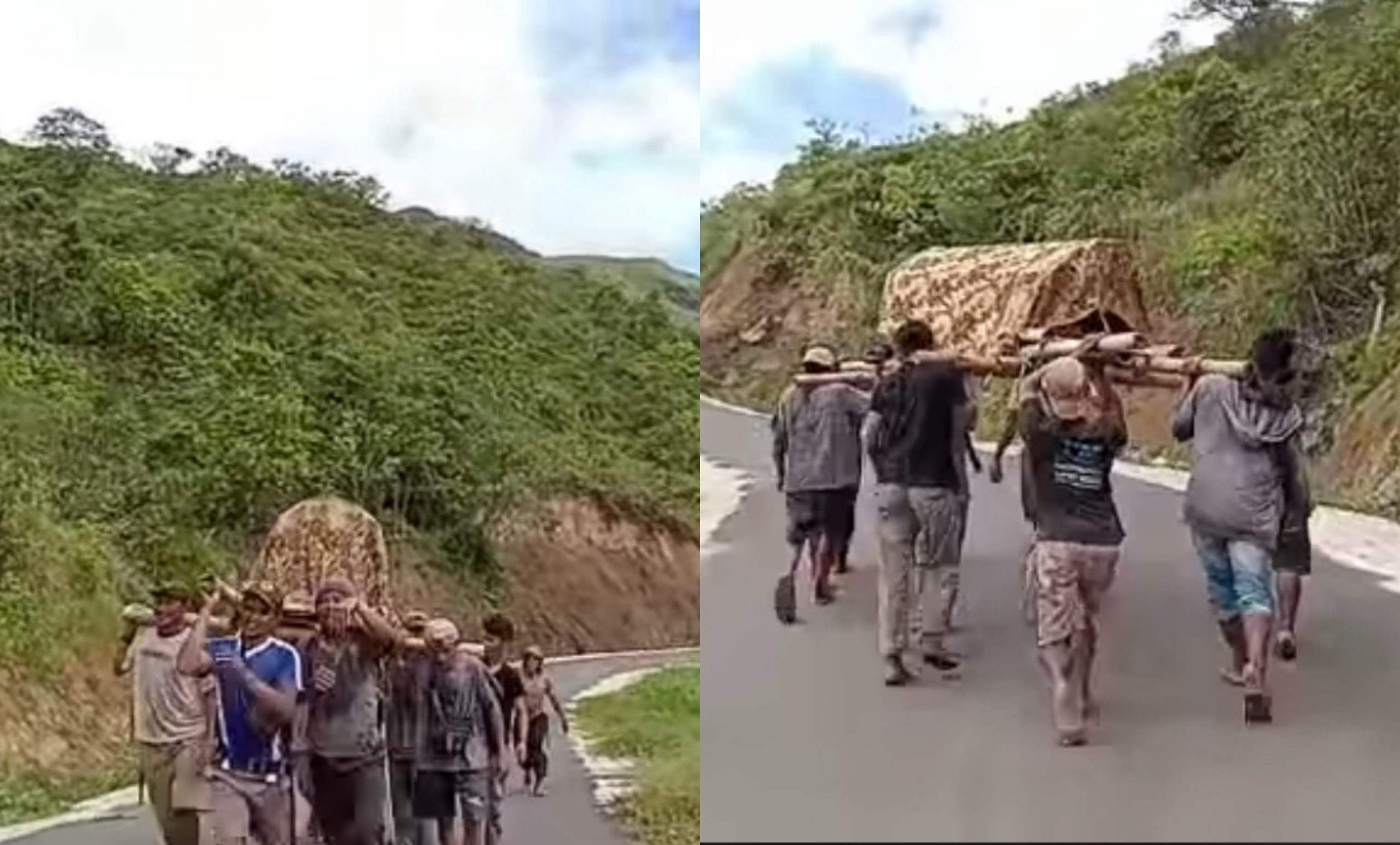 [VIDEO] Tak Boleh Pinjam Ambulans, Keluarga Terpaksa Jalan Kaki Usung Jenazah Sejauh 13KM