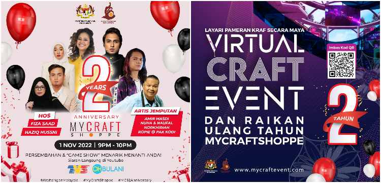 Lebih 200 Produk Kraf 3D Akan Dipamerkan Di Virtual Craft Event 2022 Bermula 1 November Ni!