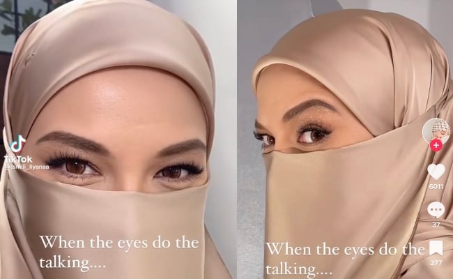 [VIDEO] Tampil Anggun Dengan Solekan Mata, Netizen Persoal Tujuan Neelofa Berpurdah?