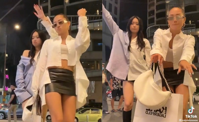 [VIDEO] Pakai Skirt Pendek & Tayang Pusat, Sabronzo Dolla Kena Perli Dengan Netizen