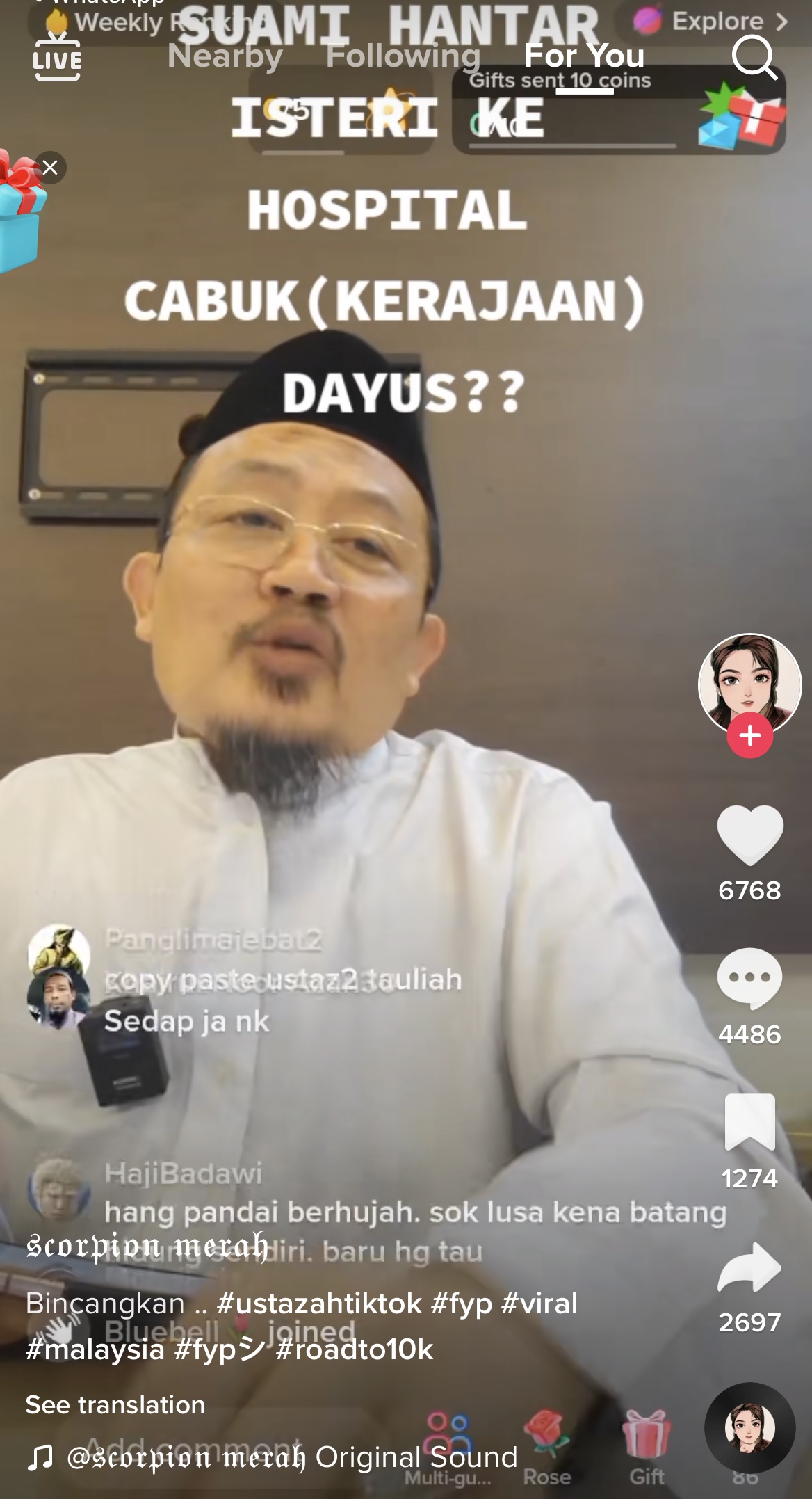 VIDEO] 'Jangan Sedap Saja Yang Kamu Ambil!' – Suami Ustazah Siti Afifah