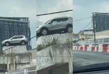 ‘Tu Gambar Ke Kereta Betul?’– Netizen Pelik Kereta Parking Atas Bangunan Kecil