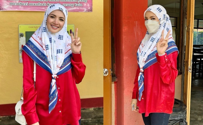 PRU15: Fazura Pakai ‘Simple’ Tetap Lawa, Peminat Puji Mesra Layan Pengundi Pekan