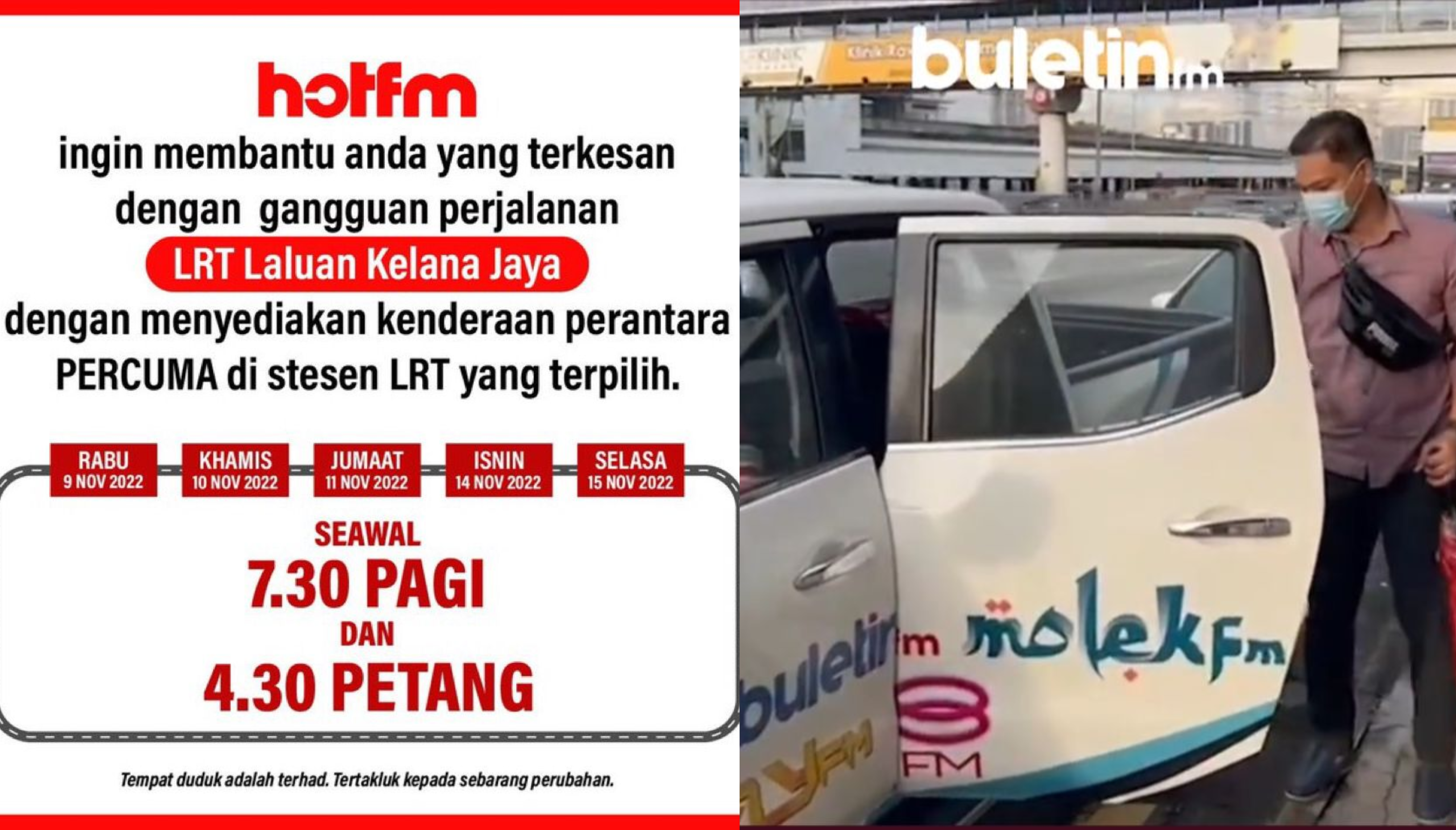 Sediakan Kenderaan Hantar Pengguna LRT Terjejas, Usaha Murni Media Prima Audio Raih Pujian