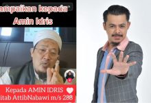 ‘Nak Saman? Silakan!’ – Amin Idris Balas Pesanan Dari Suami Ustazah Siti Afifah
