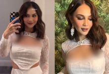 [VIDEO] Nadia Brian Pakai Dress Seksi Ke Majlis Perkahwinan, Netizen Pelik Dengan Fesyen Cangkuk Bra Di Leher