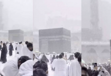 Viral Video Salji Turun Di Masjidil Haram, Ini Jawapan Jabatan Kaji Cuaca
