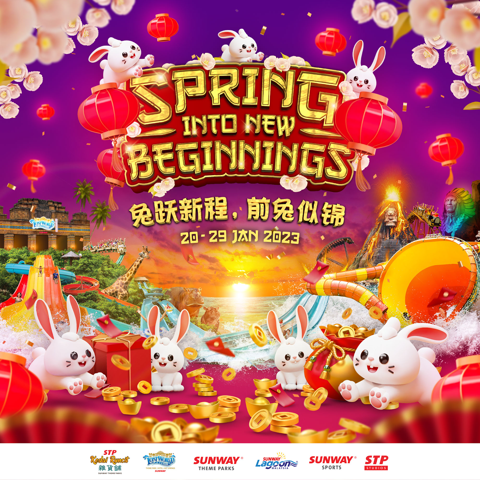 Nikmati Rabbit Wonderland Di Sunway Lost World of Tambun Pada Tahun Baru Cina Ini!