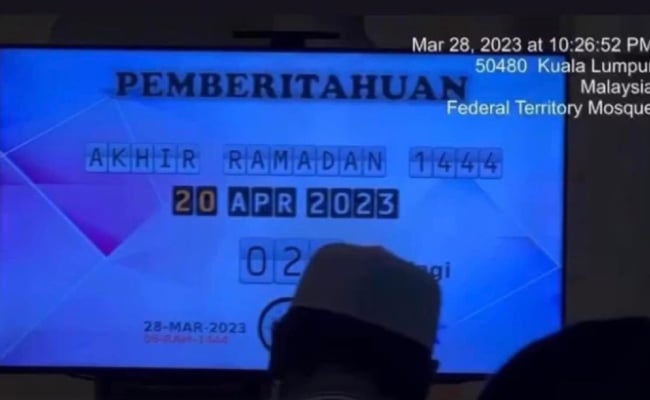 Viral Tarikh Aidilfitri Jatuh Pada 21 April, Ini Respon Masjid Wilayah Persekutuan