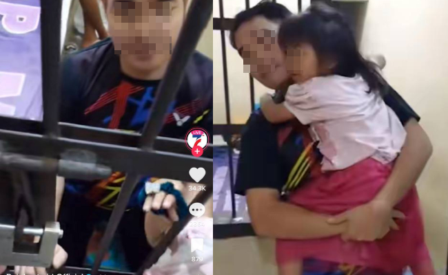 [VIDEO] Sebak.. Polis Buka Pintu Lokap, Tahanan Peluk Erat Anak Perempuan