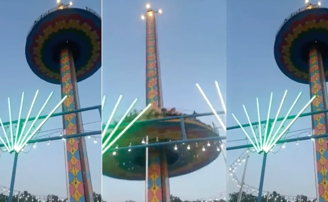 [VIDEO] Mainan ‘Fun Fair’ Jatuh Terhempas, Penganjur Pesta Larikan Diri