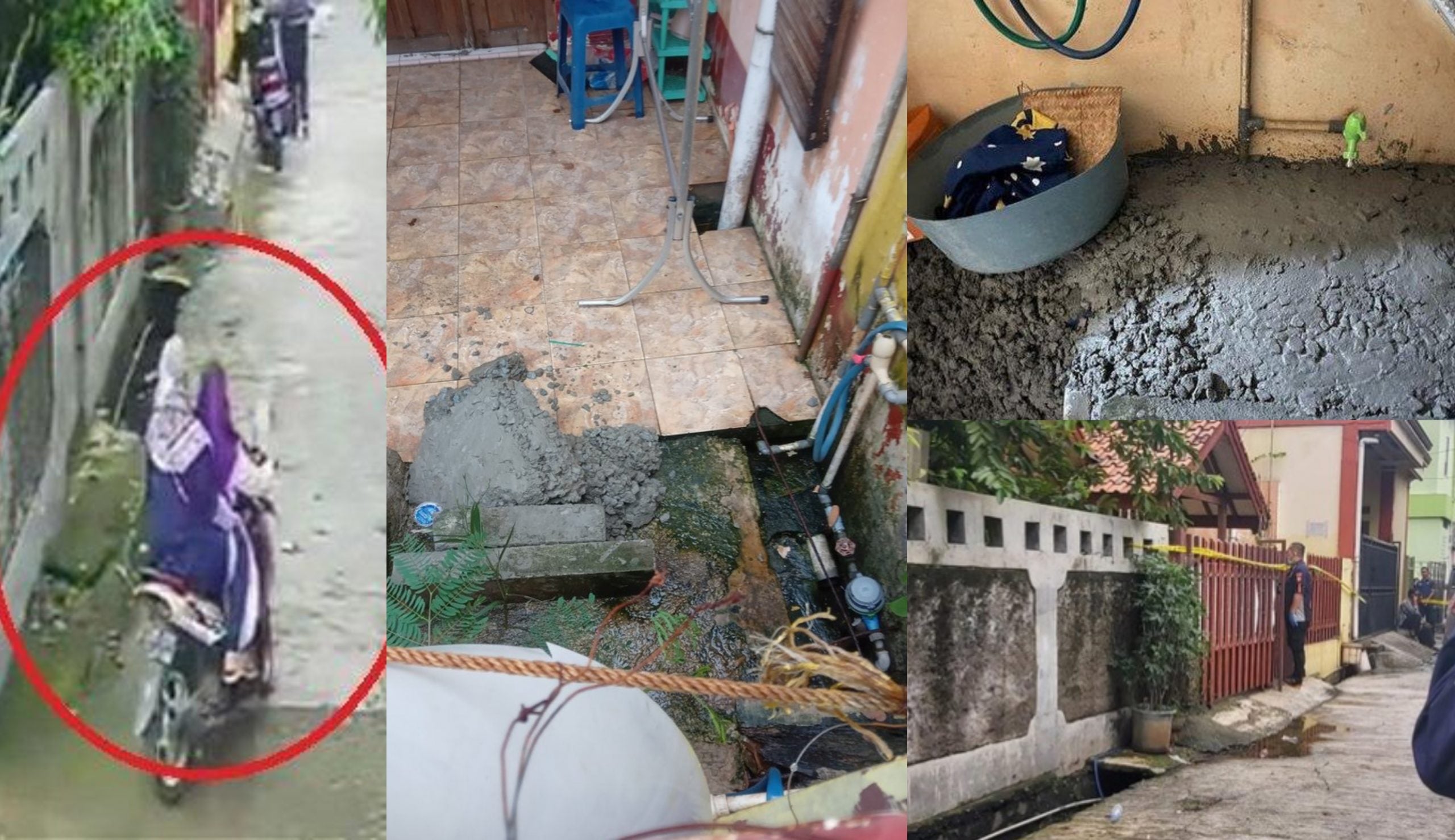 Rakaman CCTV Bongkar Dua Wanita Dibunuh, Mayat Disimen Bawah Tangga Rumah Sewa