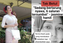 Kesal Berita Tidak Benar, Jasmin Hamid Nafi Sedang Bertarung Nyawa – ‘Saya Sihat Walafiat’