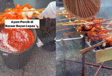 Peniaga Bazar Guna Tong Sampah Letak Kuah Ayam Percik, Netizen ‘Kembang Tekak Nak Beli’