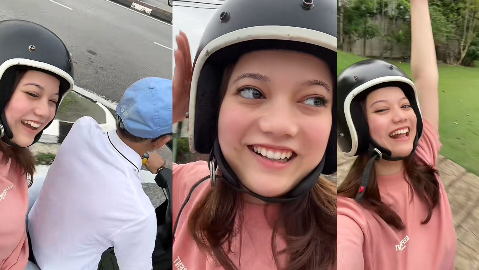 [VIDEO] Kerinduan Terubat, Leona Teruja Dapat Naik Motor Pergi Bazar Ramadan
