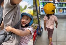 [VIDEO] Hairul Azreen Bawak Alisa Naik Motor, Hanis Zalikha Pening ‘Fashion’ Anak