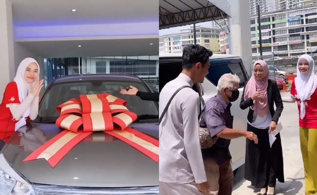 [VIDEO] Tersentuh Tengok Warga Emas Gigih Kerja Dengan Jalan Bongkok, Isteri Alieff Irfan Hadiahkan Kereta