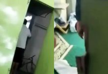 [VIDEO] Lelaki Rosakkan Pintu Surau Gara-Gara Mengamuk Pembesar Suara Dipasang Kuat