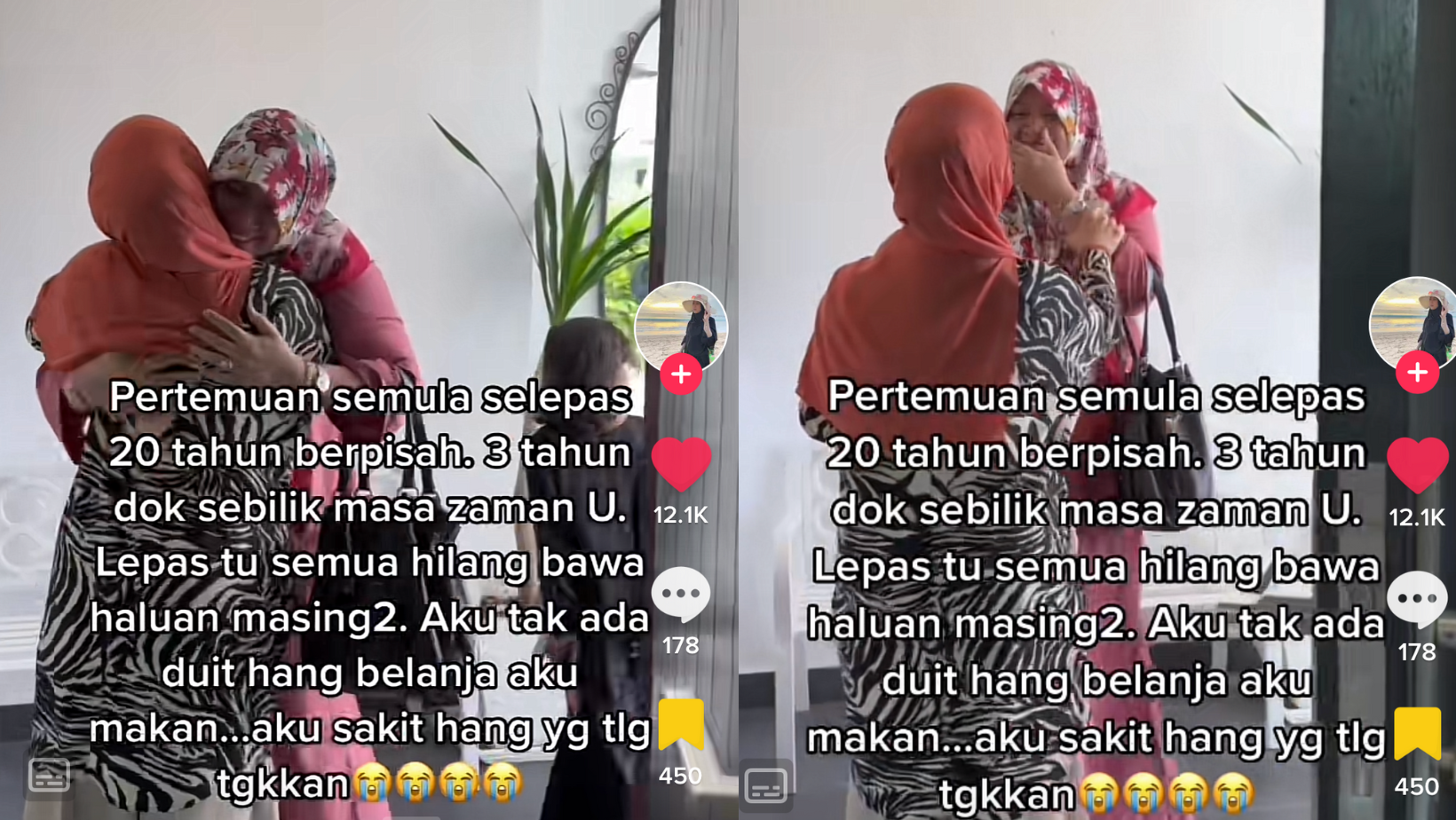 [VIDEO] 20 Tahun Berpisah, Wanita Sebak Berjumpa Semula ‘Roomate’ Zaman Universiti