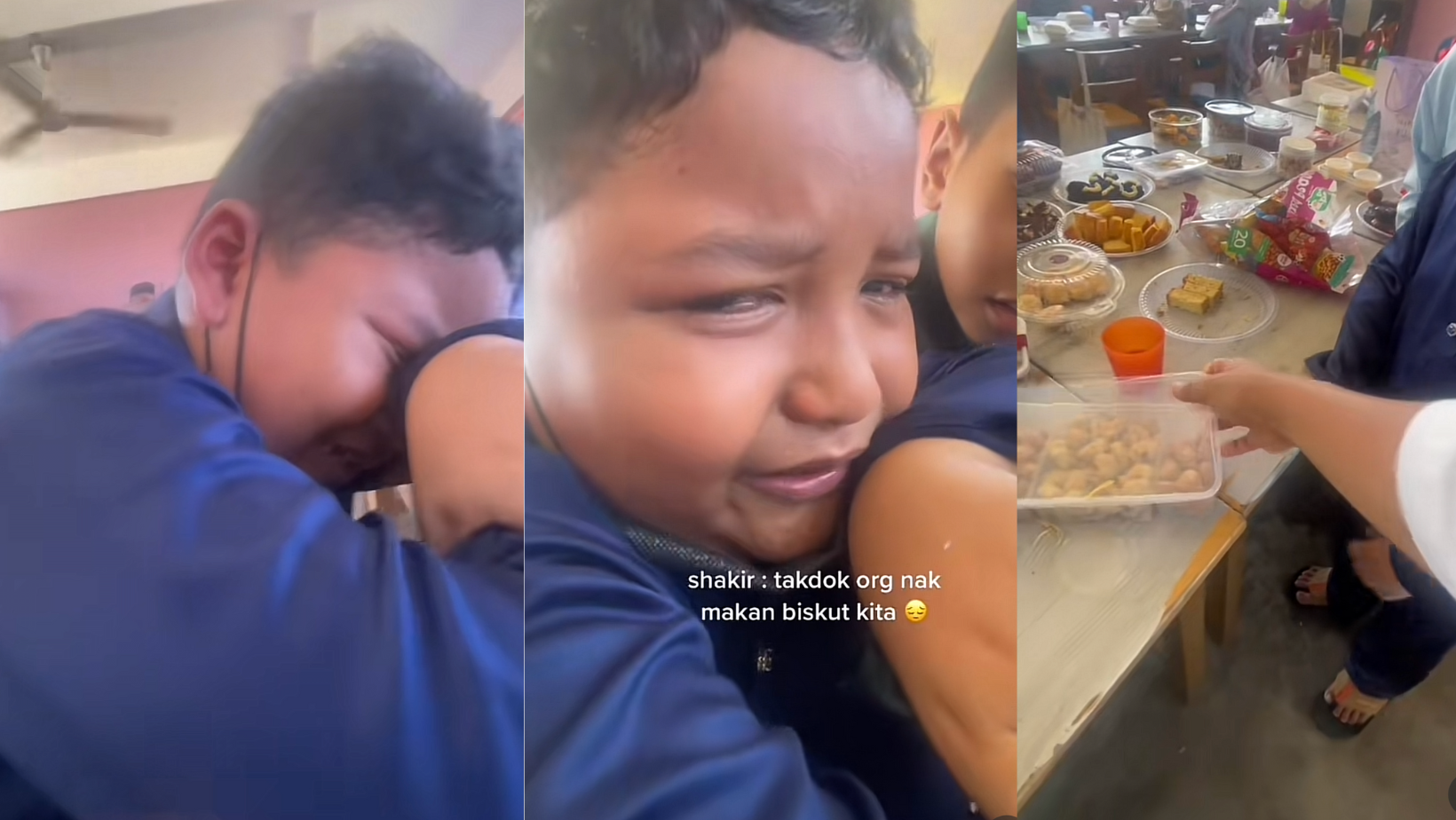 [VIDEO] Pelajar Sekolah Menangis Kuih Dibawa Tidak Dimakan Rakan Sekelas Ketika Jamuan Hari Raya