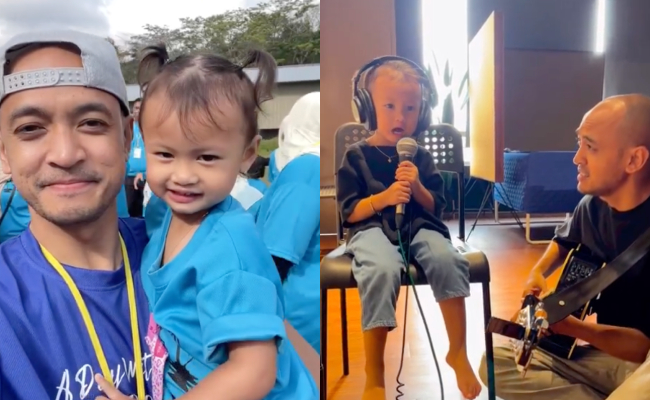 ‘Lupa Lirik Macam Ayah’ – Gelagat Anak Bongsu Tomok ‘Cover’ Lagu Exists Curi Perhatian Warganet