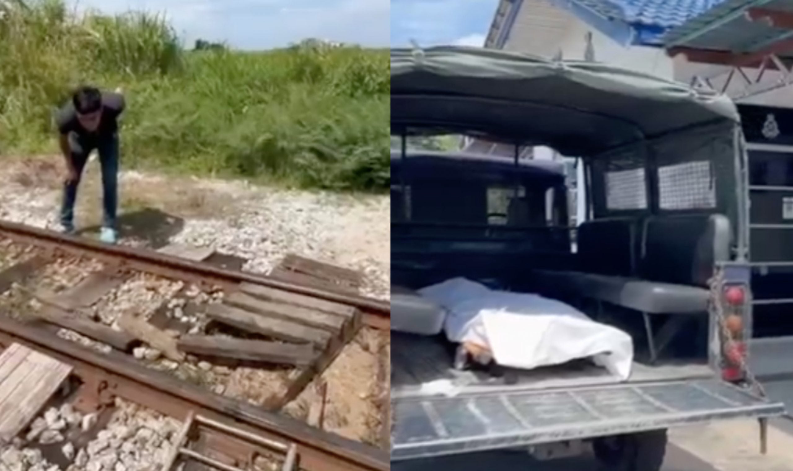 Badan Lelaki Berkecai Digilis Kereta Api, Kepala Putus & Daging Melekat Pada Landasan