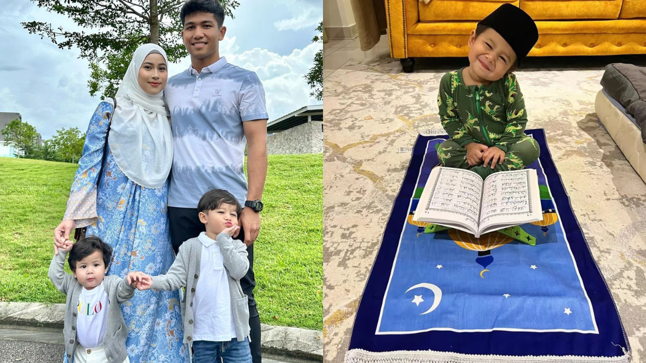 Telatah Anak Eyra Hazali ‘Selit’ Lagu Pasukan JDT Dalam Doa Bikin Netizen Berdekah -‘Tahulah Ayah Dia Goal Keeper’