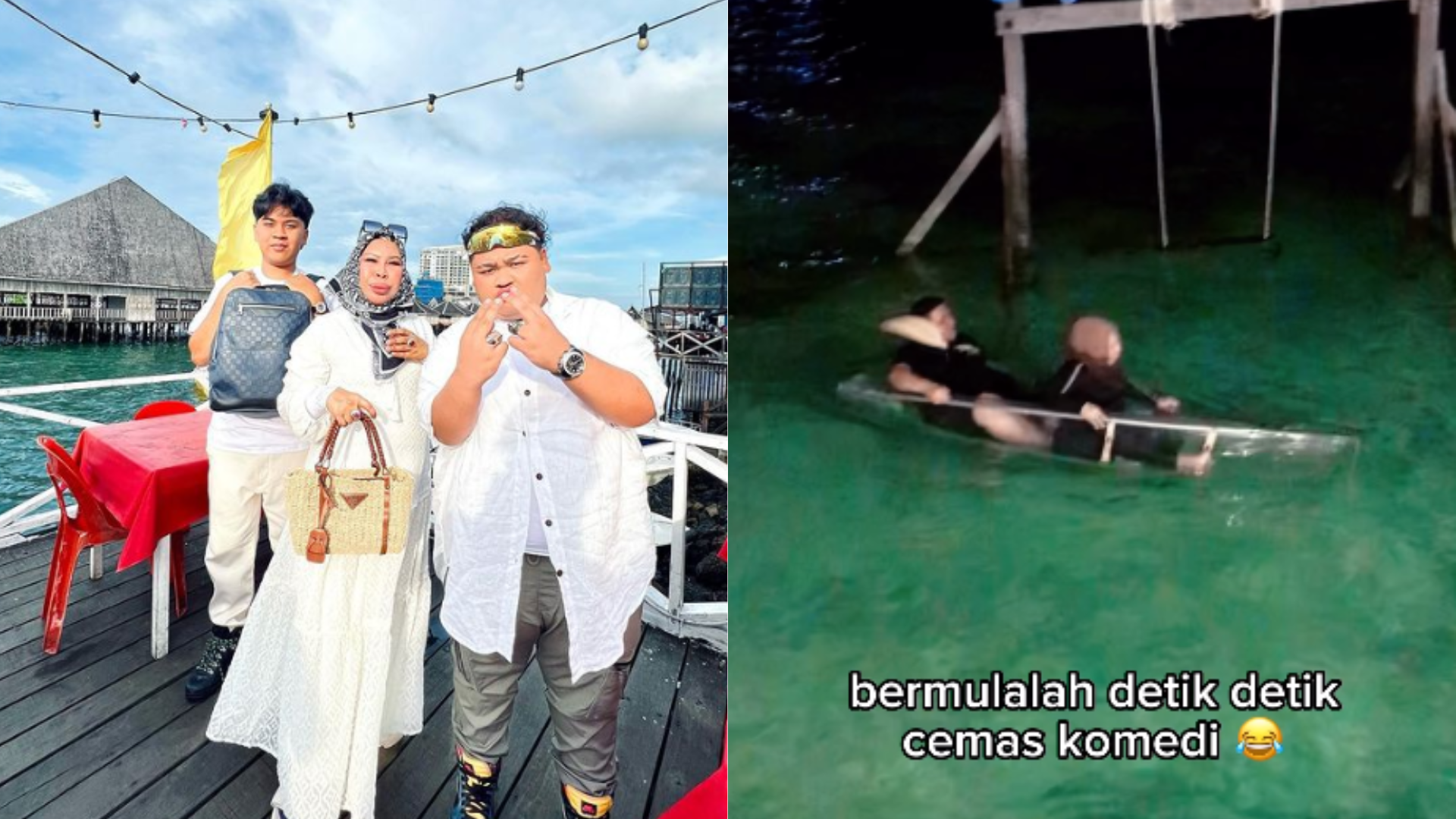 [VIDEO] Vida Panik Kayak ‘Karam’ Dalam Laut – ‘Macam Nak Hilang Nyawa’