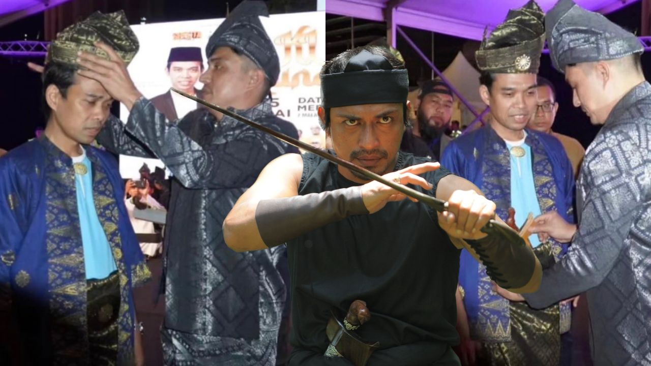 Netizen Tumpang Gembira Lihat Adi Putra Pakaikan Tanjak Pada Ustaz Abdul Somad -‘Bertuah Mat Kilau, Satu Kehormatan’