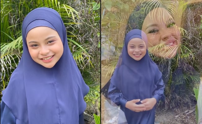 Peragakan Tudung Keluaran Arwah, Netizen Terpegun Lihat Adik Miza – ‘Memang Sebiji Arwah Siti Sarah’