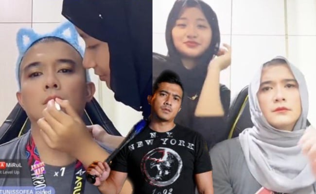[VIDEO] ‘Malik Dah Jadi Malika’ – Netizen Terhibur Aaron Aziz Tadah Muka Kena ‘Makeup’ Dengan Anak